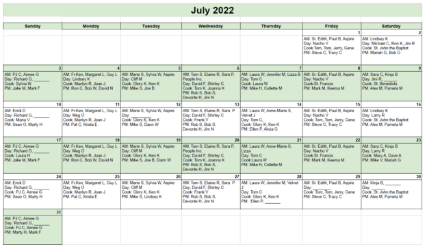 July-Schedule-4 - Little Portion Friary
